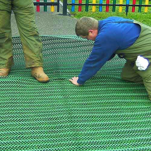GrassProtecta Grass Reinforcement Mesh - 6.56' x 65.6' Roll - 432 Sq. Ft. - Heavy Grade