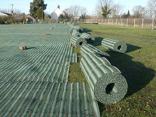 GrassProtecta Grass Reinforcement Mesh - 6.56' x 65.6' Roll - 432 Sq. Ft. - Standard Grade