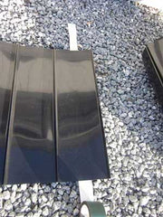 Root barrier sheet material roll standing upright
