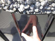 Root barrier sheet material installation in progress