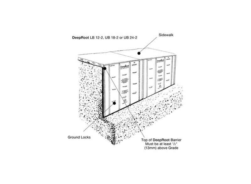DeepRoot UB 18-2 Tree Root Barrier, 18-Inch by 24-Inch