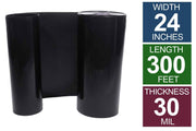 Water Barrier 24 Inch by 300 foot Roll 30 mil Thickness Deeproot Brand