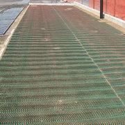 Panel of Tenax GP-Flex 1800 heavy duty grass protection mesh installed at a jobsite
